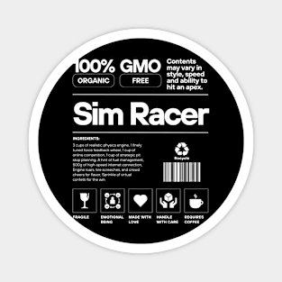 Sim Racer Recipe Magnet